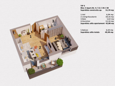 Apartamente de vanzare Sibiu Mihai Viteazul imagine mica 4
