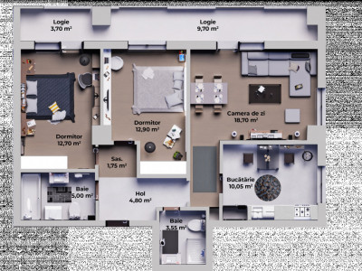Apartamente de vanzare Sibiu Calea Surii Mici imagine mica 11