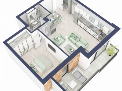Comision 0-Apartament 2 camere 53 mp boxa la subsol lift Turnisor
