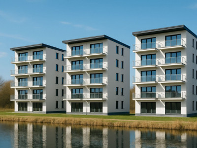 Apartament cu gradina in bloc nou 2025 chiar langa Lacul lui Binder