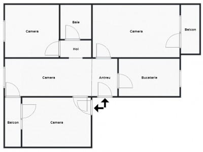 Apartament cu 4 camere renovat integral zona Centrala Sibiu