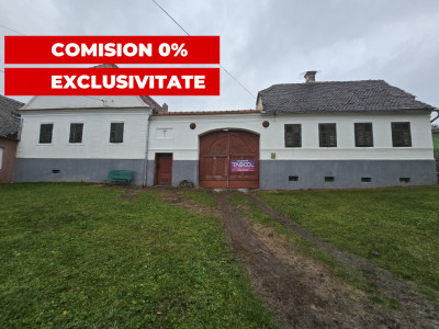 Casa de patrimoniu cu teren arhitectura saseasca sat Nou judetul Sibiu