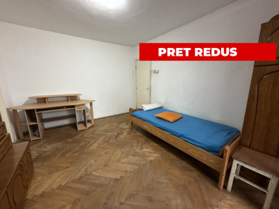 Apartament semidecomandat 2 camere balcon etaj 2 zona Negoiului
