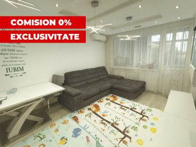 Apartament decomandat 3 camere 2 bai 73 mpu etaj 3 Mihai Viteazul 