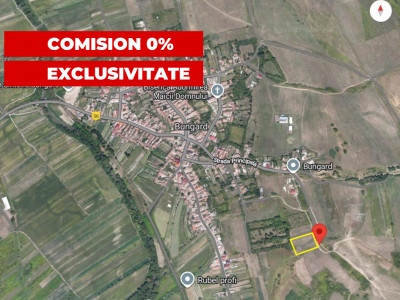 COMISION 0% Teren intravilan 423 mp cu PUZ de vanzare Bungard