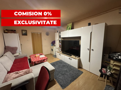 Garsoniera mobilata si utilata la etaj 2 zona Broscarie Sibiu