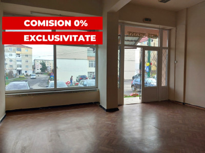 Spatiu comercial 48 mp 2 camere zona cu vad comercial Piata Noua