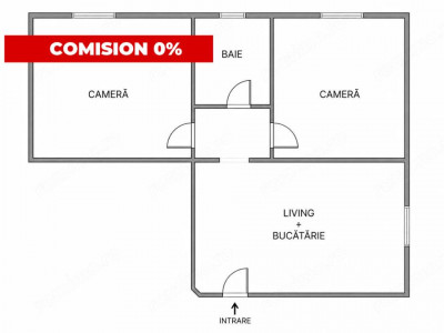 Apartament cu 2 camere decomandate vanzare Comision 0%  Marasti