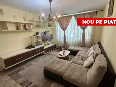 Apartament 3 camere cu balcon mobilat utilat zona Rahovei Sibiu