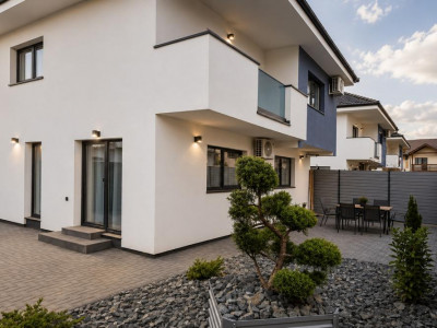 Casa individuala de inchiriat moderna 4 camere 2 bai teren