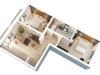 COMISION 0 - Apartament de vanzare 3 camere si parcare Doamna Stanca