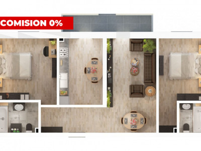 Apartament 3 camere 2 bai balcon parcare privata Doamna Stanca Sibiu