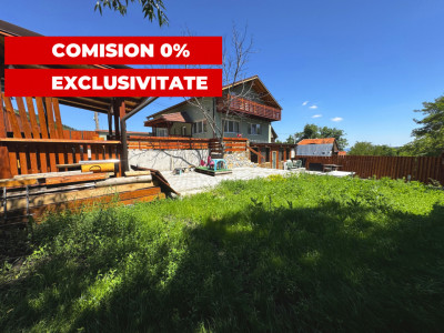 Casa de vis la munte 7 camere 5 bai ciubar teren 558 mp Rasinari Sibiu