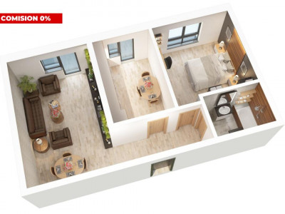 Apartament Nou decomandat 2 camere Comision 0  parcare Doamna Stanca